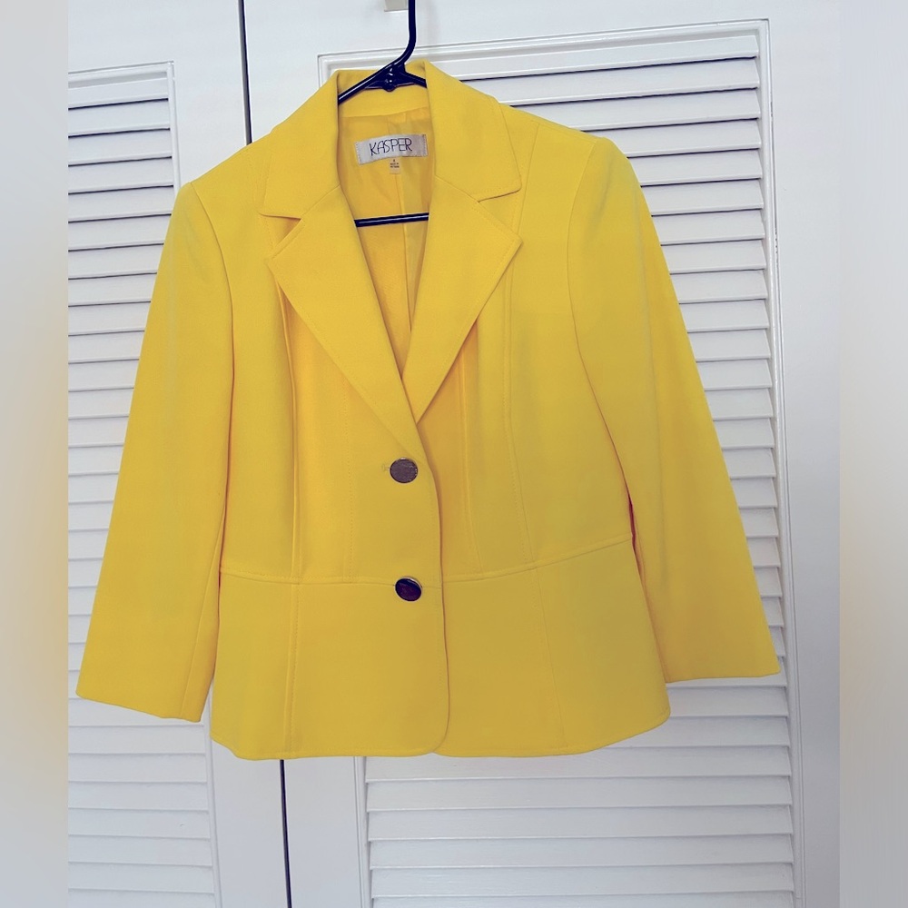 Yellow Kasper Blazer Size 4